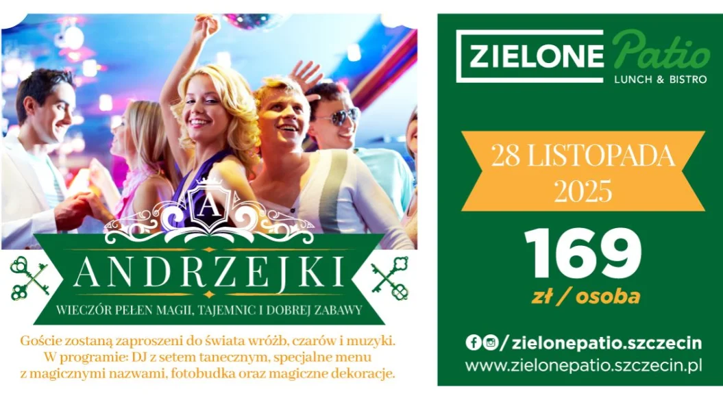 Wieczór magii w Zielonym Patio - Andrzejki 28.11.2025